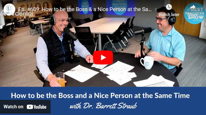 Episode #609: How To Be The Boss And A Nice Person At The Same Time, With Kirk Behrendt And Dr. Barrett Straub